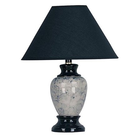 ORE FURNITURE Ore Furniture 609BK 13 in. Ceramic Table Lamp - Black 609BK